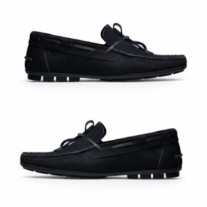 Loafer Siyah Nubuk 42 Numara