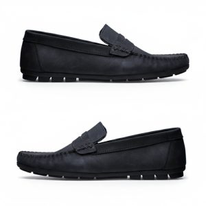 Loafer Siyah Nubuk 44 Numara