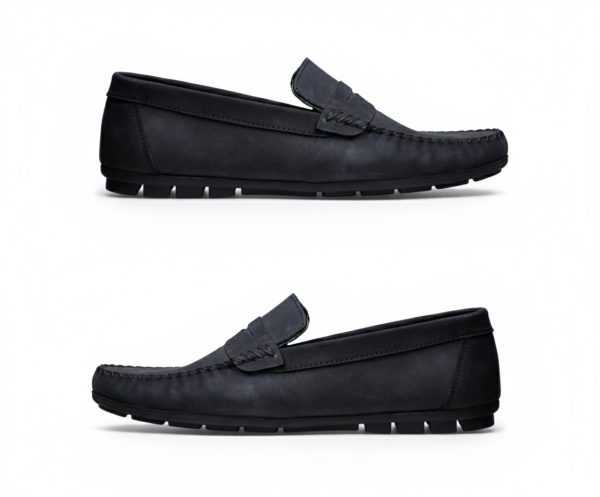 Loafer Siyah Nubuk 44 Numara