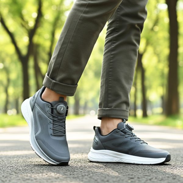 ERS-5804 Gri Spor Ayakkabı & Akıllı Bağcıklı