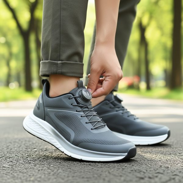 ERS-5804 Gri Spor Ayakkabı & Akıllı Bağcıklı