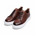 JUNO - Taba Hakiki Deri Slip-On Sneaker