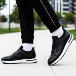 Nish - Leather & Stretch Sneakers