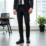 TNY-1329 حذاء جلد كلاسيكي أسود وبني كلاسيكي