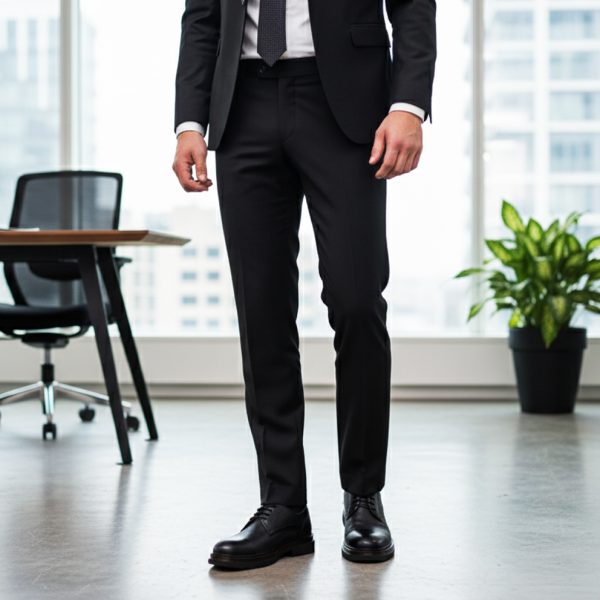 TNY-1329 حذاء جلد كلاسيكي أسود وبني كلاسيكي