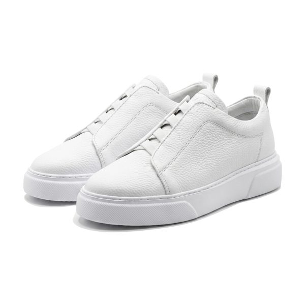 JUNO – Beyaz Hakiki Deri Slip-On Sneaker