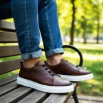 JUNO - Taba Hakiki Deri Slip-On Sneaker