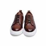 JUNO - Taba Hakiki Deri Slip-On Sneaker