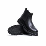 الثلج- حذاء أنالين الجلدي بإطار من الثلج