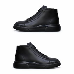 VEXT - SİYAH DÜZ DERİ BOT