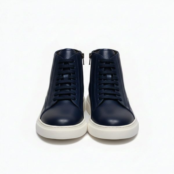 فيكست - حذاء جلدي أزرق داكن