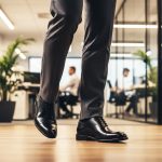 Açma Siyah Deri Ayakkabı