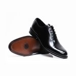 Açma Siyah Deri Ayakkabı