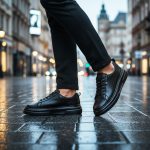 FLOW - Siyah Deri Ayakkabı