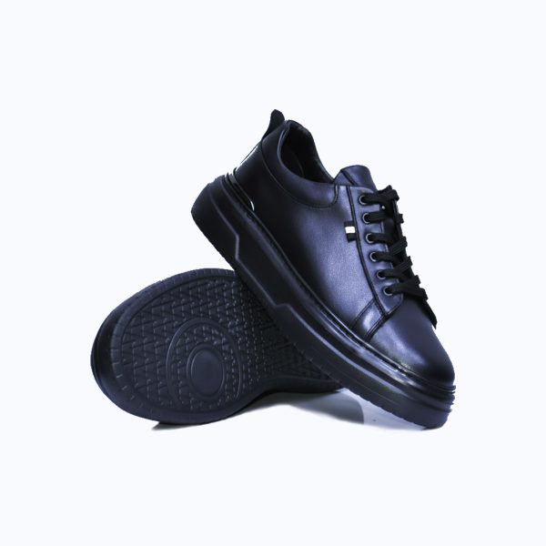 FLOW - Siyah Deri Ayakkabı