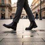 ماتريكس - جزمة جلدية بنية اللون - MATRIX