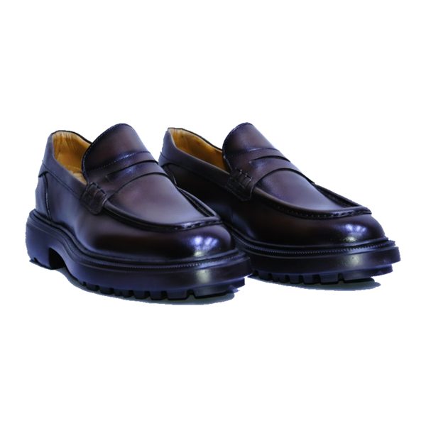 Gianni Maggi El Yapımı Kahve Rengi Deri Makosen Ayakkabı