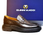 Gianni Maggi El Yapımı Kahve Rengi Deri Makosen Ayakkabı