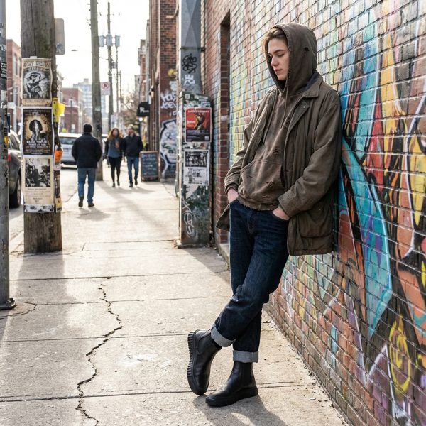 Raven Black - Siyah Deri Chelsea Bot