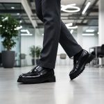 حذاء إنزو أوبننج جلدي مفتوح من إنزو