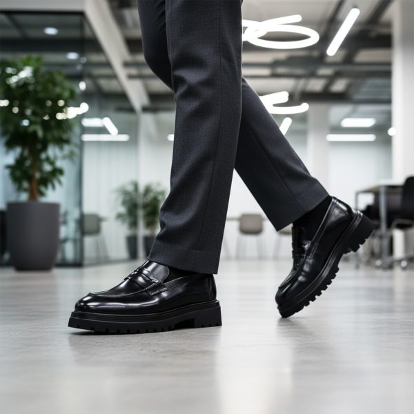 حذاء إنزو أوبننج جلدي مفتوح من إنزو