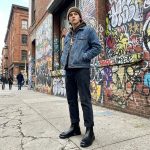 بيور بلاك - حذاء تشيلسي جلدي أسود بسحاب