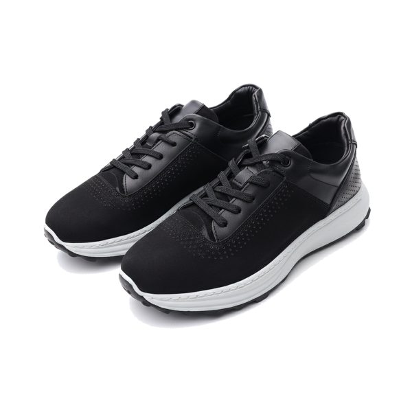 Rima - Black Nubuck Leather Sneakers