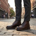 Roda - Koyu Kahve Floter Deri Fermuarlı Bot