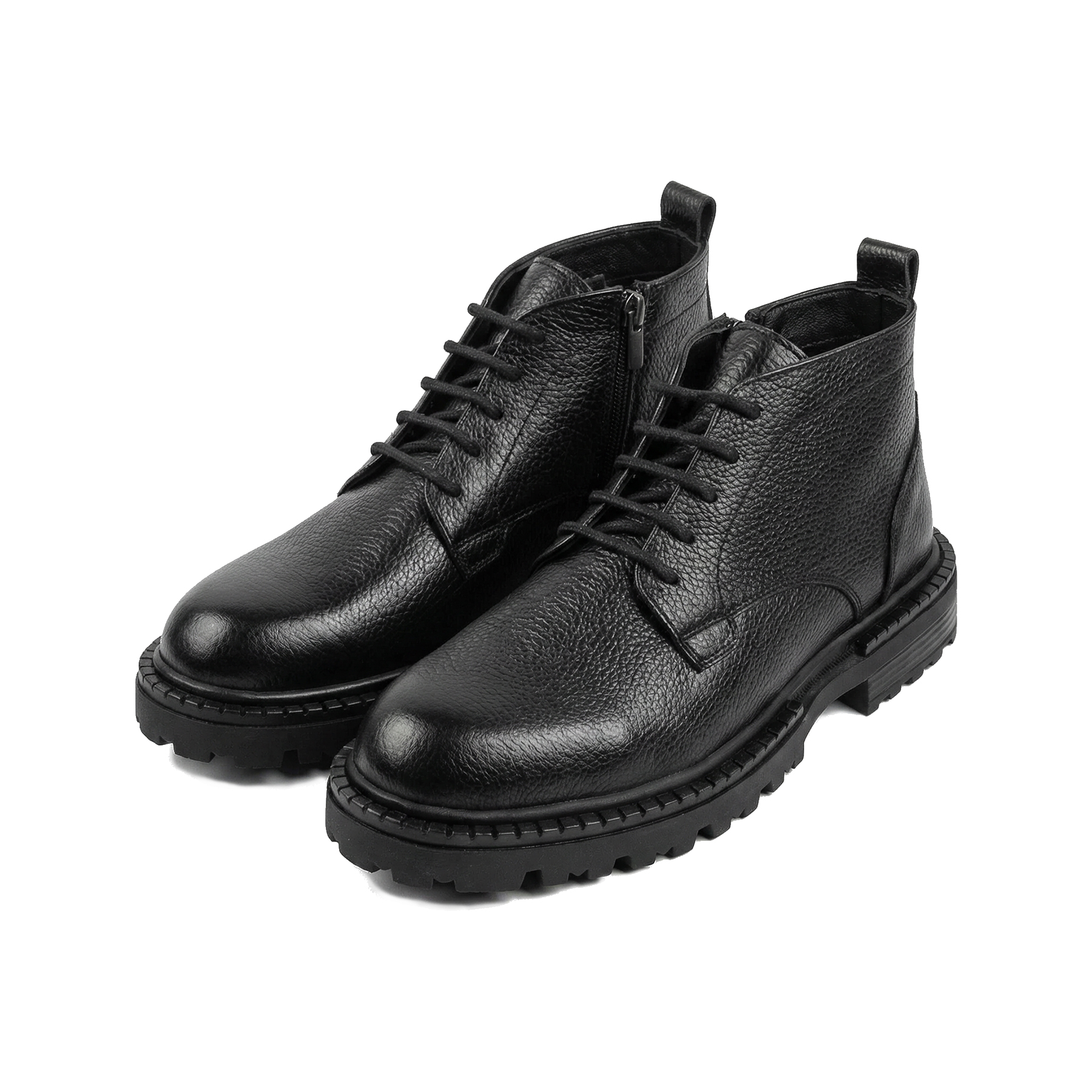 Roda - Siyah Floter Deri Fermuarlı Bot