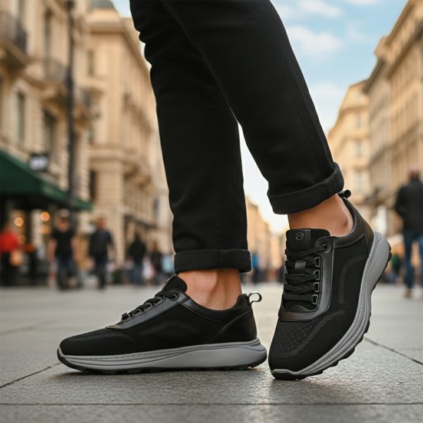 Void - Black Nubuck Leather Sneakers