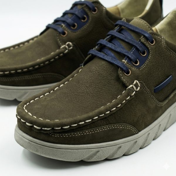 Marine - Haki Nubuk Deri (Bağlı)