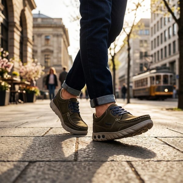 Marine - Haki Nubuk Deri (Bağlı)