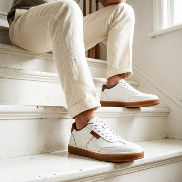 Torino - Beyaz Hakiki Deri Ayakkabı