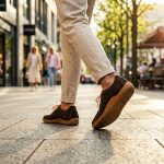 Coudron - Hakiki Nubuk Kahverengi Deri Ayakkabı (Bağcıklı)