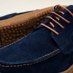 Coudron - Hakiki Nubuk Lacivert Deri Ayakkabı (Bağcıklı)