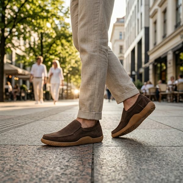 Coudron - Hakiki Nubuk Kahverengi Deri Ayakkabı (Makosen)