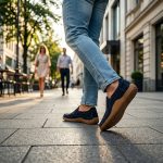 Coudron - Hakiki Nubuk Lacivert Deri Ayakkabı (Makosen)