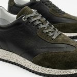 Roby - Siyah&Haki Hakiki Deri Ayakkabı