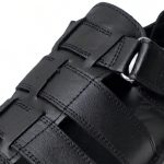 SND-01 SİYAH HAKİKİ DERİ SANDALET