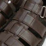 SND-02 KAHVERENGİ HAKİKİ DERİ SANDALET