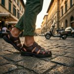 SND-02 KAHVERENGİ HAKİKİ DERİ SANDALET