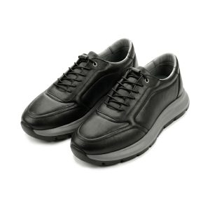 SOFTY - Siyah Yumuşak Deri Ayakkabı