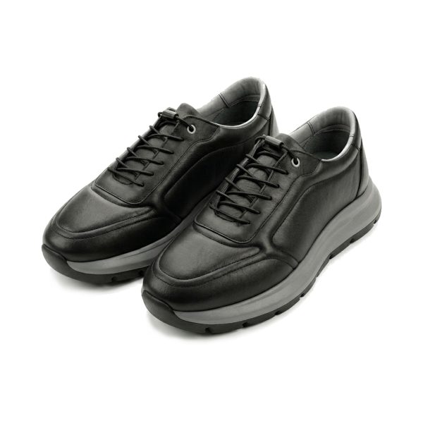 SOFTY - Siyah Yumuşak Deri Ayakkabı