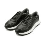 SOFTY - Siyah&Beyaz Yumuşak Deri Ayakkabı