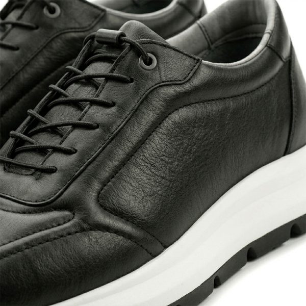 SOFTY - Siyah&Beyaz Yumuşak Deri Ayakkabı