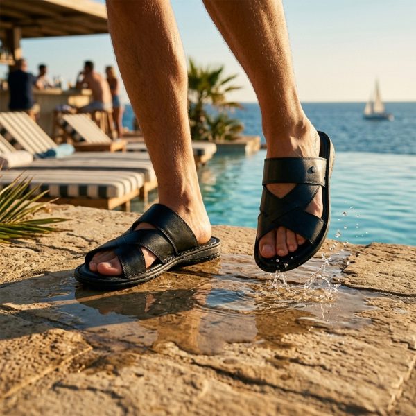 TRLK-03 SİYAH HAKİKİ DERİ TERLİK