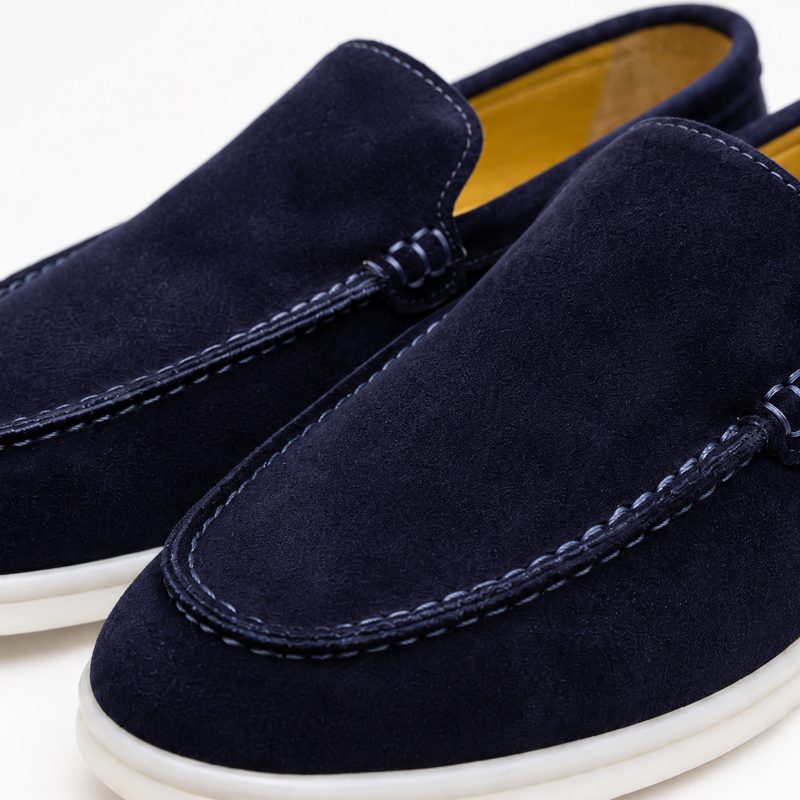 LP-Loafer-Lacivert-süet-detay