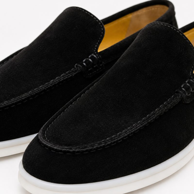 LP-Loafer-siyah-süet-detay