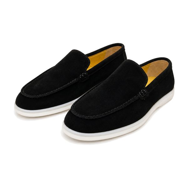 LP-Loafer Siyah Süet Deri