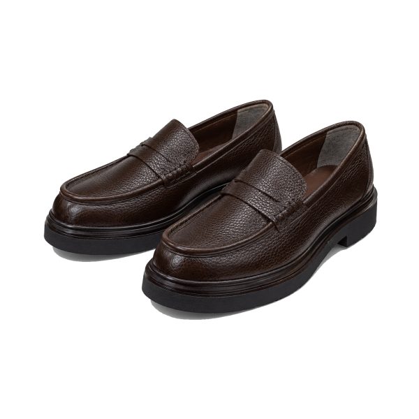 Stile Premium – Kahverengi Flotter Deri Loafer